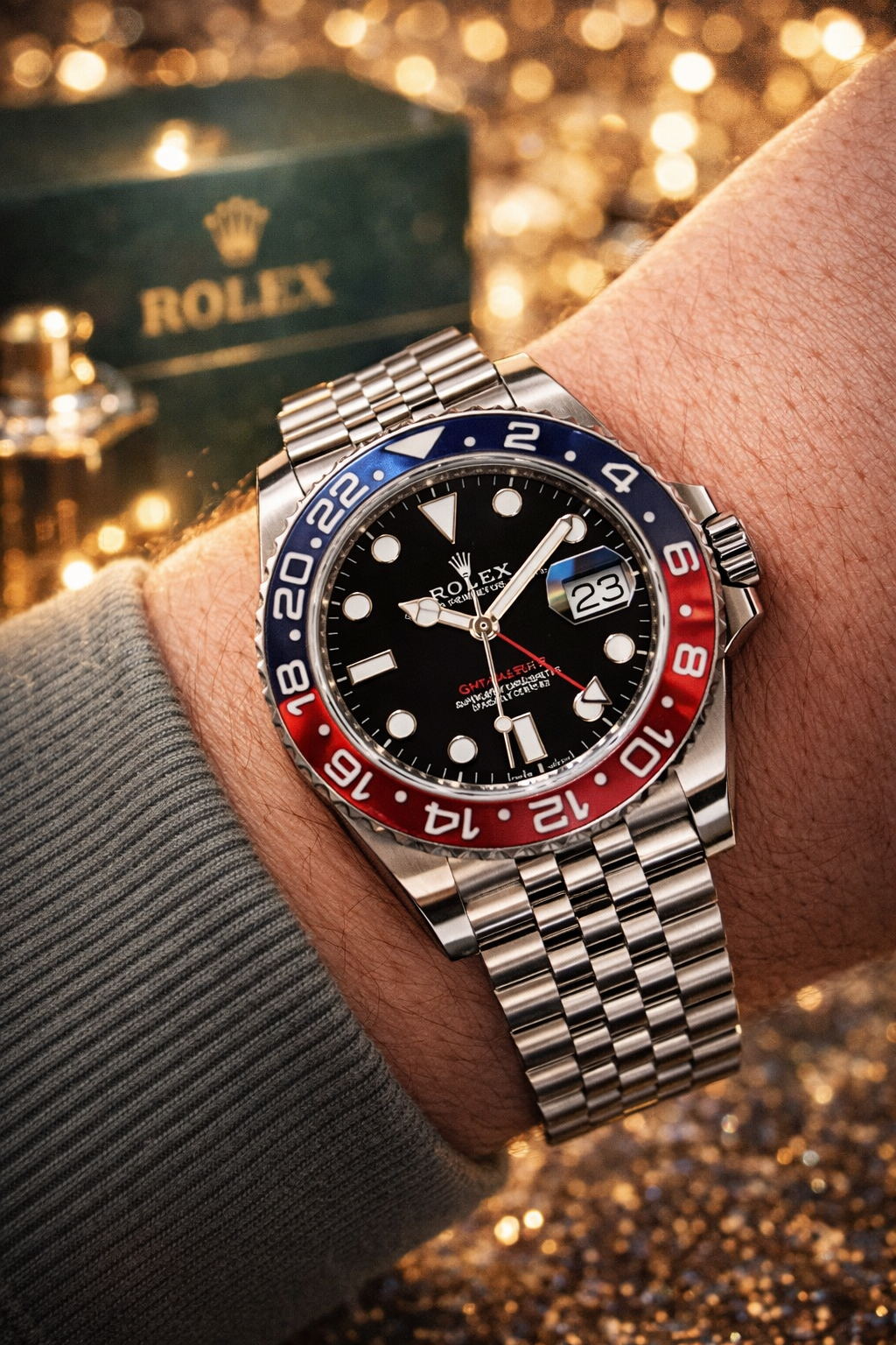 Role_x_GMT-Master II “Pepsi” style Blue Red Bezel