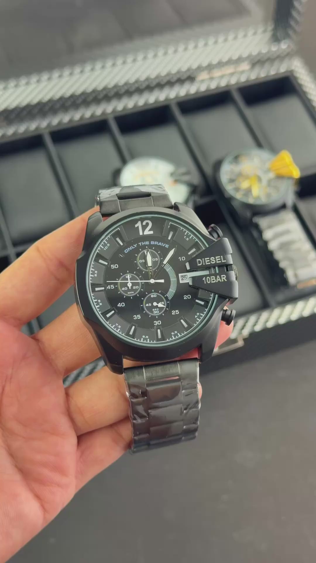 Diese_l_10bar_Chronograph  Over sized dial Men's Watch-